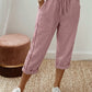 Pantalones capri de verano para mujer con detalles de encaje