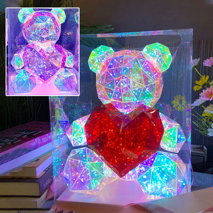 🏆N°1 en Ventas + TOP1 UK Regalos Parejas✨Oso Luminoso 16 Colores | Magia Eterna Sin Marchitar💘
