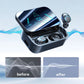 Auricular Bluetooth inalámbrico con recipiente de carga de 2000 mAh y pantalla digital con espejo HD