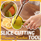 🍋¡50% DE DESCUENTO AHORA! Herramienta creativa de cocina para cortar en rodajas, cortador manual de aleación de aluminio de grado alimenticio, soporte para corte rápido de limón, tomate, cebolla, frutas y verduras blandas