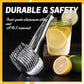 🍋¡50% DE DESCUENTO AHORA! Herramienta creativa de cocina para cortar en rodajas, cortador manual de aleación de aluminio de grado alimenticio, soporte para corte rápido de limón, tomate, cebolla, frutas y verduras blandas