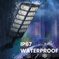 💎 ¡50% DE DESCUENTO! 💎 Sistema de iluminación LED solar de 1500 W: súper brillante, inalámbrico y resistente a la intemperie con sensor de movimiento + control remoto (IP65) ☀️💡