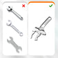 🔥Llave De Fregadero Reversible Con Apertura De Mordaza De 6-68 mm