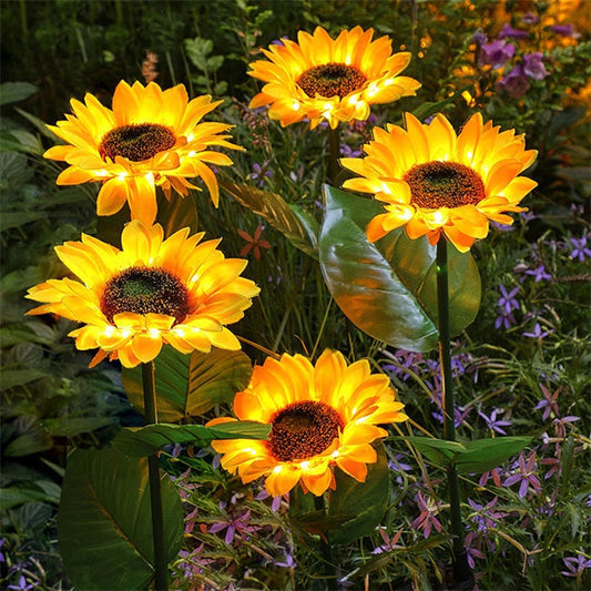 💐 ¡50% DE DESCUENTO! Luces solares de girasol – Decoración luminosa para el jardín 🌻🌙 【Oferta limitada】