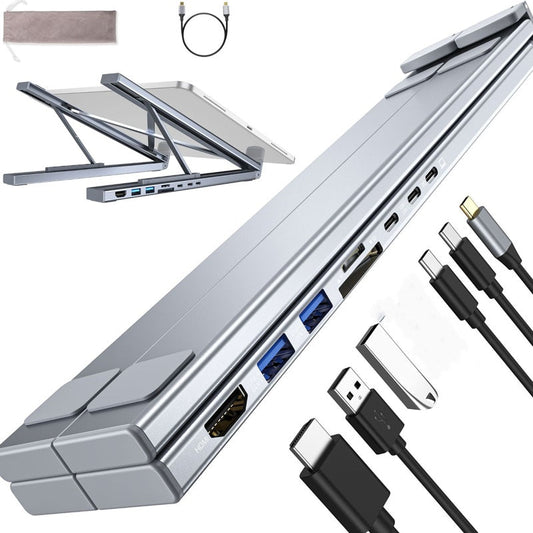Estación de acoplamiento USB-C con soporte para laptop y HDMI 4