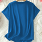 🌸 Venta de primavera 50 % de descuento 👕 Blusa de moda de color sólido con mangas corta