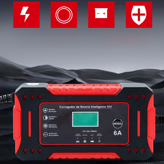 🔋 ¡50 % DE DESCUENTO AHORA! ⚡ Cargador inteligente de baterías para coches y motocicletas: apagado automático, protección contra polaridad inversa y para todas las baterías de plomo-ácido