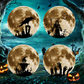 🦇 Decoración de Halloween: Lámpara de Pared LED 3D con Forma de Murciélago