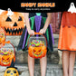 ❄️ ¡Summerfresh 50% DE DESCUENTO! 🍬 Pack de 20 bolsas para dulces de Halloween con forma de calabaza – Bolsas transparentes resellables para fiestas con asas