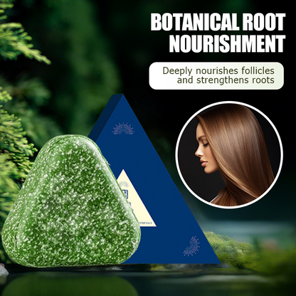 🔥 50% DE DESCUENTO – Champú sólido natural para un cabello más fuerte y con más volumen | Fórmula botánica con ginseng y sésamo negro 🌿💫