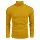 Sweater slim de cuello alto de punto para hombre de invierno