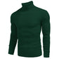 Sweater slim de cuello alto de punto para hombre de invierno