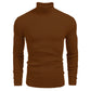 Sweater slim de cuello alto de punto para hombre de invierno