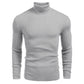 Sweater slim de cuello alto de punto para hombre de invierno