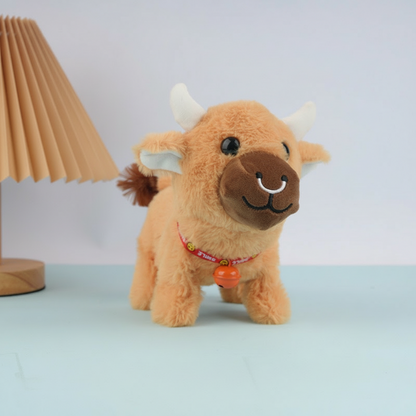 Vaca de felpa eléctrica realista con sonido