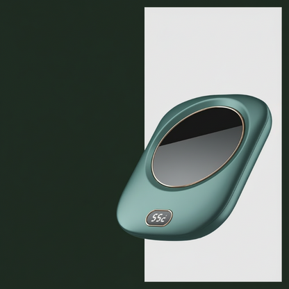 Posavasos calefactado con pantalla digital inteligente