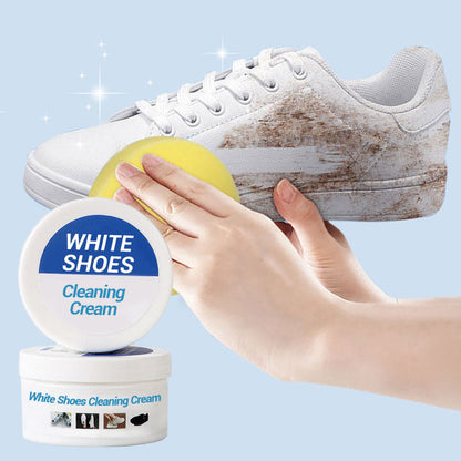 Crema limpiadora para zapatos blancos
