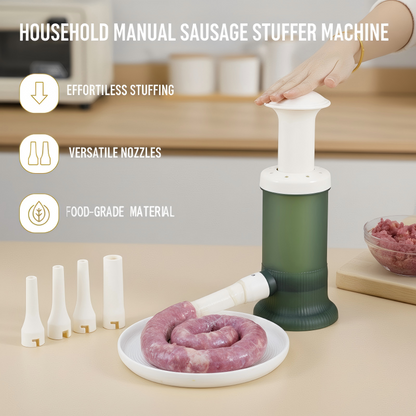 🔥 ¡50% DE DESCUENTO! Máquina Embutidora de Salchichas Manual — Fácil, Segura y Ideal para Casa 🌭✨ | ¡Súper Vendida! 💥 Compra Más & Ahorra Más 🛒