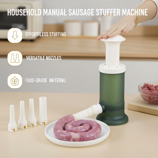 🔥 ¡50% DE DESCUENTO! Máquina Embutidora de Salchichas Manual — Fácil, Segura y Ideal para Casa 🌭✨ | ¡Súper Vendida! 💥 Compra Más & Ahorra Más 🛒