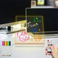 Pizarra luminosa LED para escribir mensajes