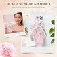 Ramo de jabones perfumados con aroma a rosa de cristal hechos a mano