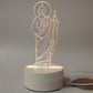 Lámpara Nocturna 3D de Jesús y Regalos Religiosos