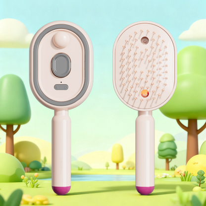 Cepillo eléctrico para el cabello con función de pulverización y masaje