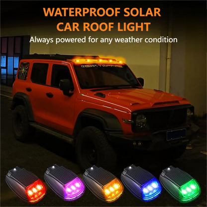 Luz solar impermeable para techo de coche con mando a distancia