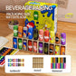 Juguetes para niños que combinan con el color de las botellas