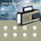 Radio de emergencia solar con manivela para alertas meteorológicas
