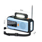 Radio de emergencia solar con manivela para alertas meteorológicas