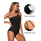 💥 ¡ÚLTIMO DÍA DE OFERTA! 50% DE DESCUENTO 🏖️👙 Bañador de una pieza de un solo hombro para mujer con control de abdome
