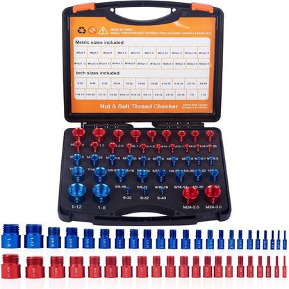 📢📢 ¡50% DE DESCUENTO! ⏰ Kit comprobador de roscas de tuercas y tornillos para inspección de pernos fijos o agujeros roscado