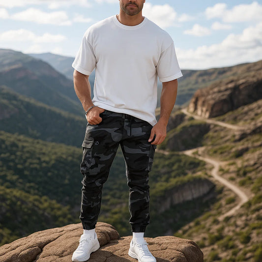 Pantalones de trabajo casuales estilo camuflaj