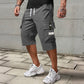 Pantalones Capri Cargo Casual para Hombre con Cintura de Cordó