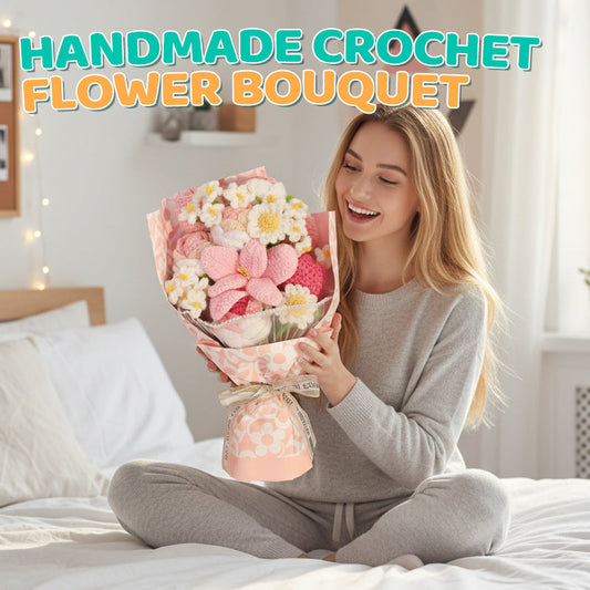 🎁 ¡Oferta especial: 50% de descuento por el Día de la Madre!💖Ramo de flores de crochet hecho a mano💐✨