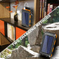 ⚡Batería externa solar portátil, cargador solar con dos linternas LED, batería externa para viajes y acampadas