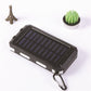 ⚡Batería externa solar portátil, cargador solar con dos linternas LED, batería externa para viajes y acampadas