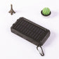 ⚡Batería externa solar portátil, cargador solar con dos linternas LED, batería externa para viajes y acampadas