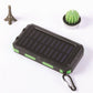 ⚡Batería externa solar portátil, cargador solar con dos linternas LED, batería externa para viajes y acampadas