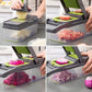 🎊 Set de 16 piezas 🎊 Cortador multifuncional de verduras y frutas