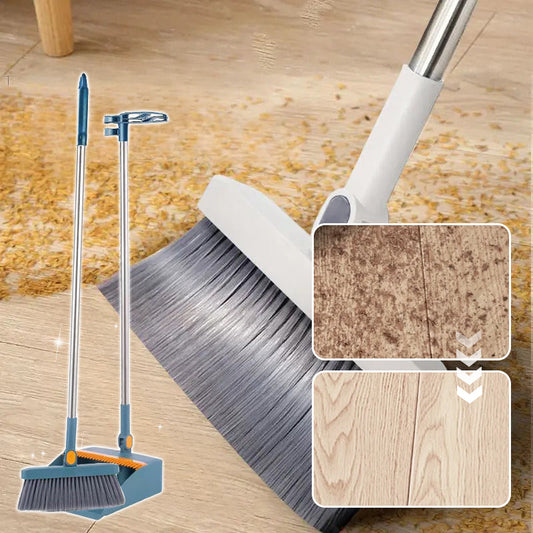 Set de Recogedor Vertical con Cepillo Giratorio 180