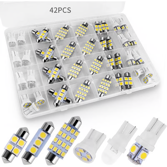 🌞 ¡Ahorra esta primavera: 50 % de descuento! 💡 ✨ Kit de iluminación interior para coche con 42 LEDs ultra brillantes – mejora Plug & Play para tu vehículo