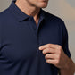 Camiseta de hombre de secado rápido con cuello tipo solapa y manga cort