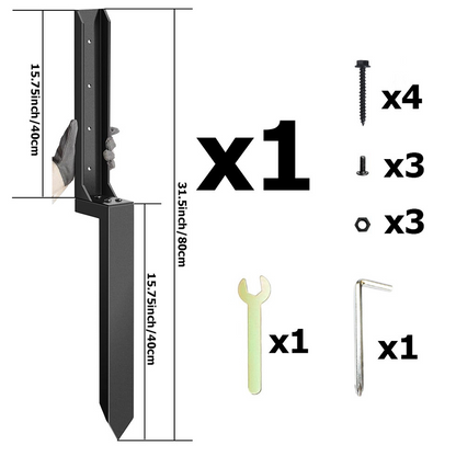 🛠️ Kit de reparación para postes de cerca – resistente y duradero para uso intensivo ✨🏡