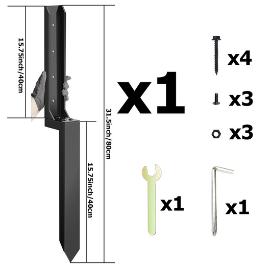 🛠️ Kit de reparación para postes de cerca – resistente y duradero para uso intensivo ✨🏡