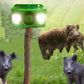 Alarma sonora repulsiva con energía solar para animales con luces intermitentes brillantes