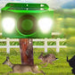 Alarma sonora repulsiva con energía solar para animales con luces intermitentes brillantes