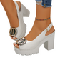 👡 ¡50% DE DESCUENTO! ✨ Sandalias peep toe elegantes con tacón y hebilla – con estilo, cómodas y perfectas para cualquier ocasión