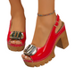 👡 ¡50% DE DESCUENTO! ✨ Sandalias peep toe elegantes con tacón y hebilla – con estilo, cómodas y perfectas para cualquier ocasión